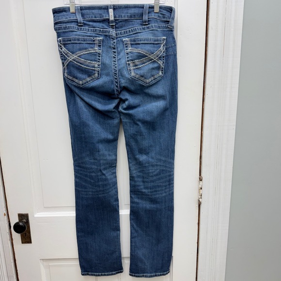 Ariat Real Denim Ivy Thick Stitch Straight Leg Jeans Women's 31L 31 Long Tall - Picture 5 of 11